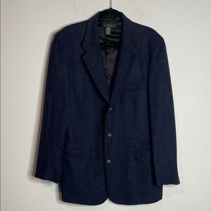 J. Crew | Vintage Oarsman Men’s Wool & Mohair Blend Blue Blazer Jacket Size 42L